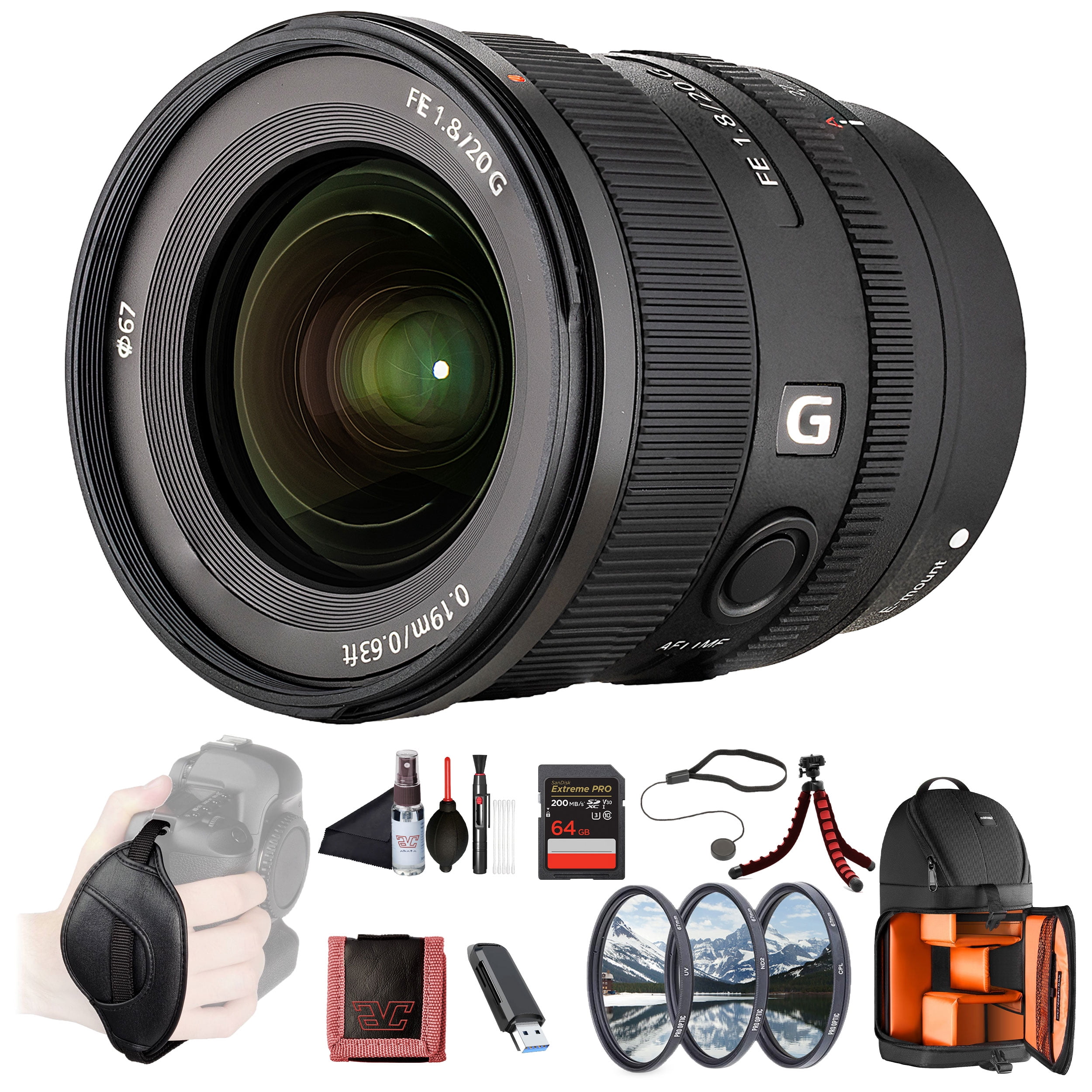 SONY FE 20mm F1.8 G（SEL20F18G） Sony FE 20mm F1.8 G Ultra-Wide Prime Lens (SEL20F18G) – Full-Frame