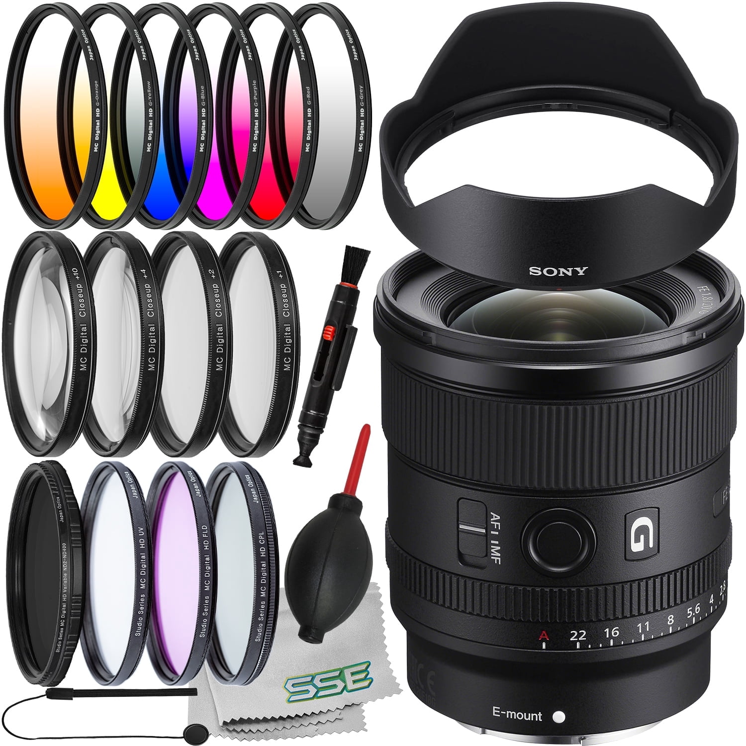 Sony FE 20mm f 1.8 G Lens International Model with Essential