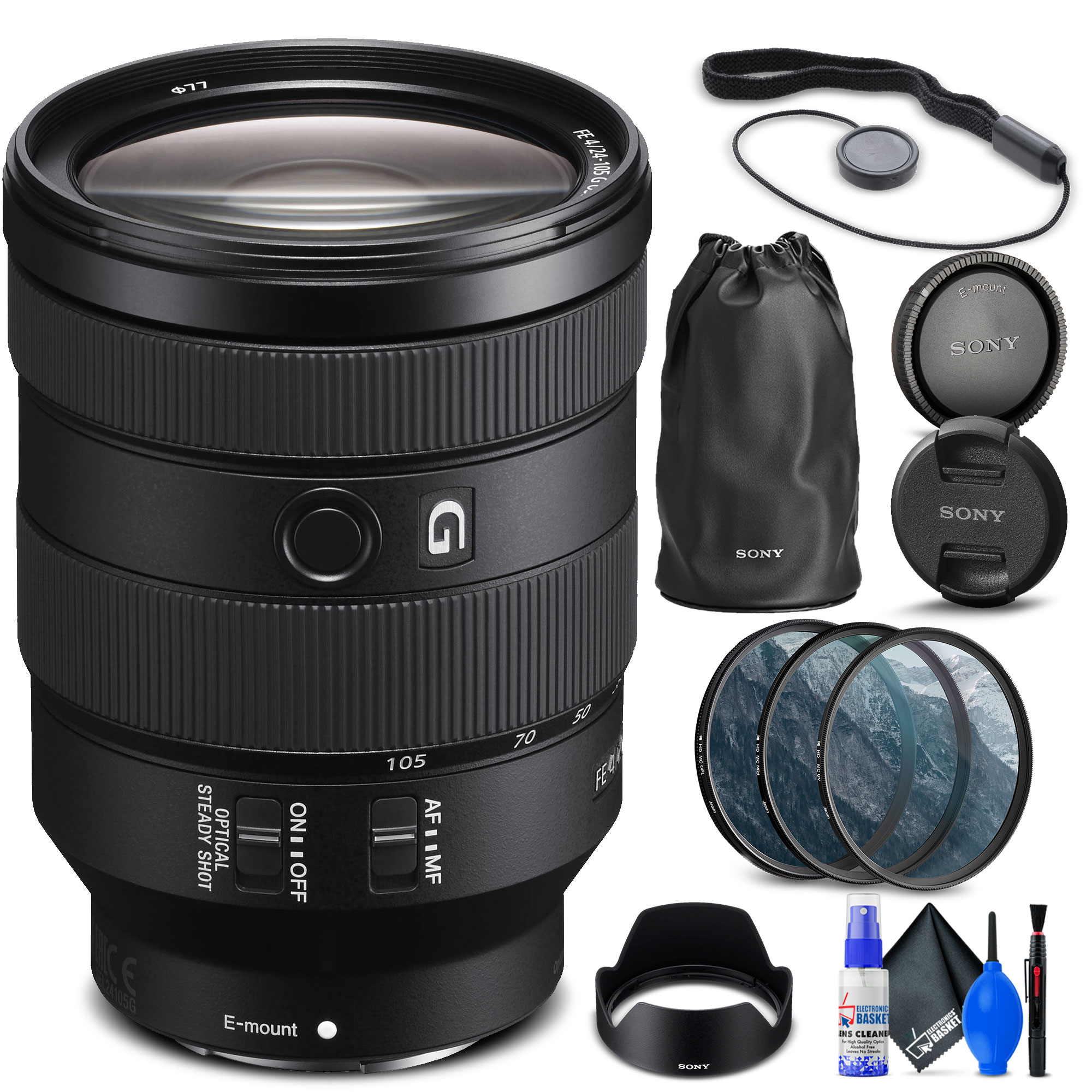 Sony FE 24-105mm f/4 G OSS Wide Angle Zoom Lens - SEL24105G - Walmart.com