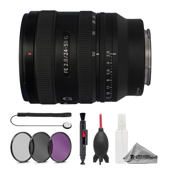 Sony FE 24-50mm f/2.8 G Lens - 7pc Essentials Bundle (International Version)