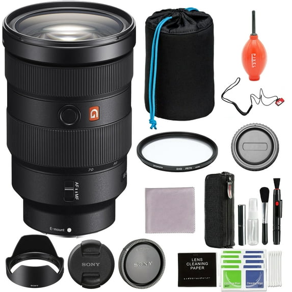 Sony FE 24-70mm F2.8 GM Full Frame Zoom Lens with Lens Pouch, Rear Lens Cap, Starter Kit, Dust Blower, Filter Case, Cap Leash | 82MM Protection -Digital HD