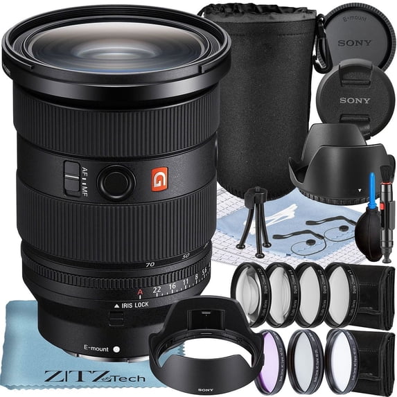 Sony FE 24-70mm f/2.8 GM II Lens with 3 Pieces Filter Kit + ZeeTech Accesory Advanced Bundle (International Version)