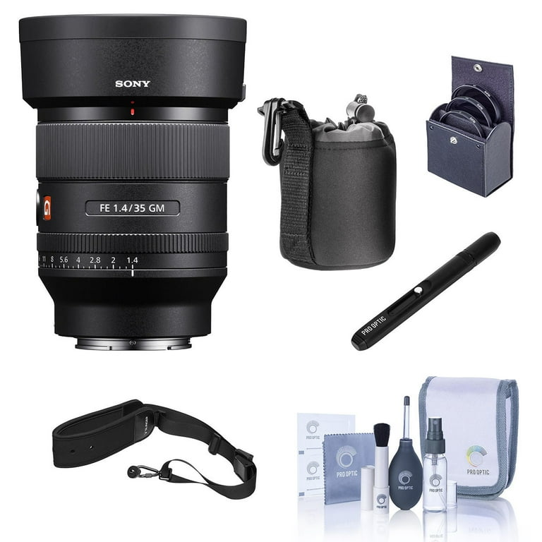 Sony FE 35mm GM Lens, Bundle with 67mm Filter Kit, Camera