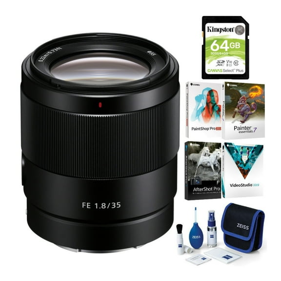 Sony FE 35mm f/1.8 Large Aperture Full-Frame E-Mount Lens with Software Bundle