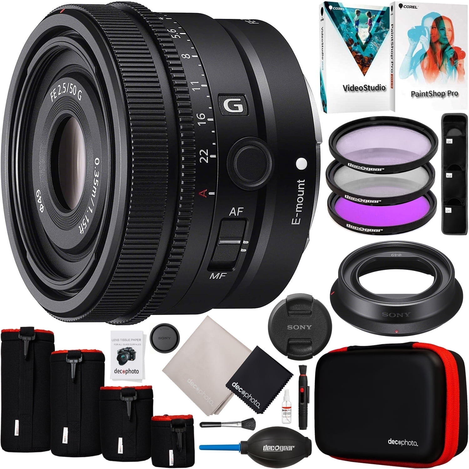 Sony FE 50mm F2.5 G Full Frame Ultra Compact Lens SEL50F25G for E