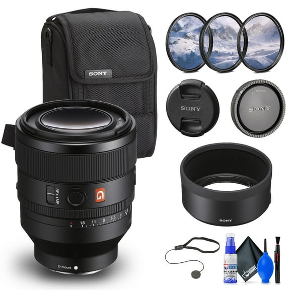 Sony FE 50mm f/1.2 GM Lens (Sony E) (SEL50F12GM) + Filter Kit + Cap Keeper + Cleaning Kit(International Model)