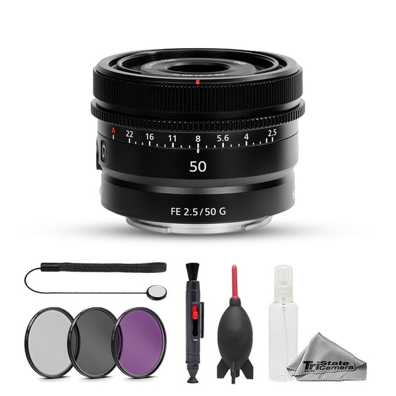 Sony FE 50mm f/2.5 G Lens - 7pc Essentials Bundle (International Version)
