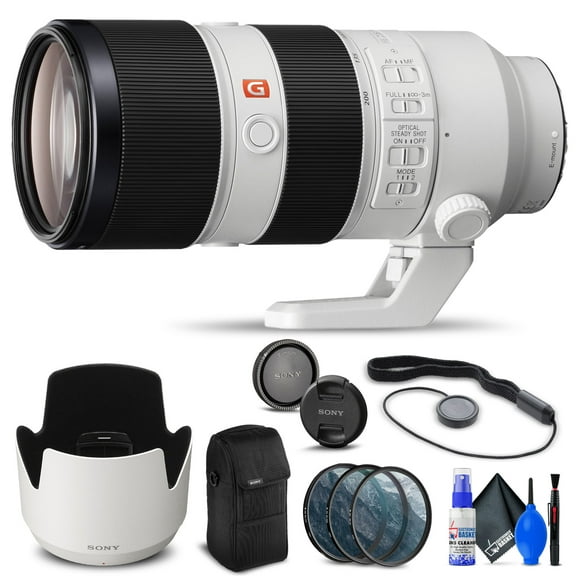 Sony FE 70-200mm f/2.8 GM OSS Lens (SEL70200GM) + Filter Kit + Cap Keeper + Cleaning Kit + More(International Model)