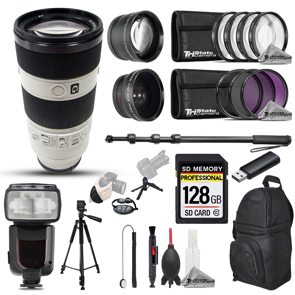 Sony FE 70-200mm f/4 G OSS Lens - 22pc 128GB Ultimate Kit