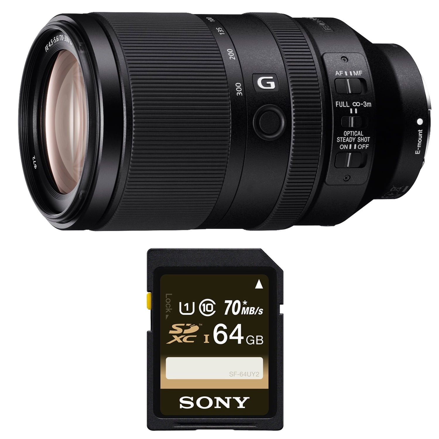 Sony FE 70-300mm f/4.5-5.6 G OSS E-Mount Telephoto Zoom Lens +