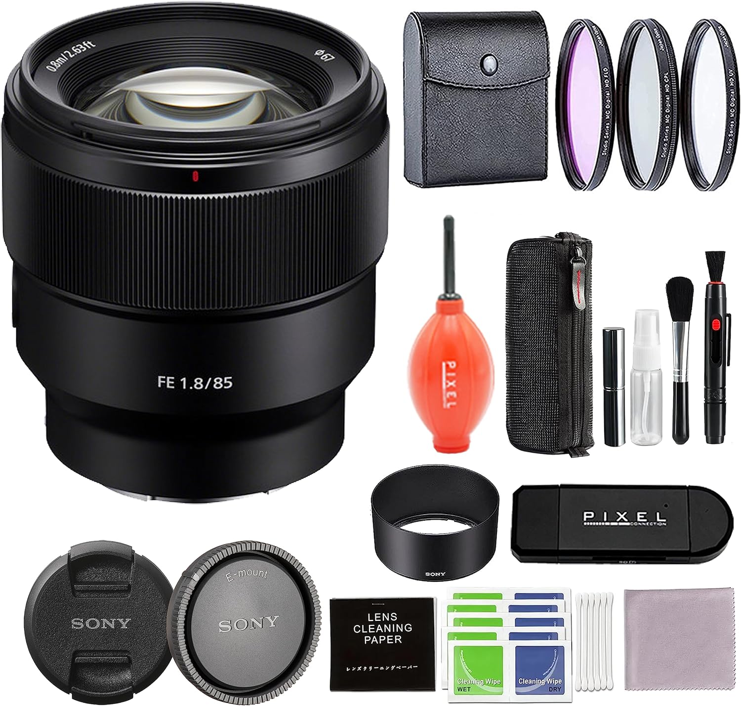 Sony FE 85mm F/1.8 Telephoto Fixed Prime Camera Lens (SEL85F18 