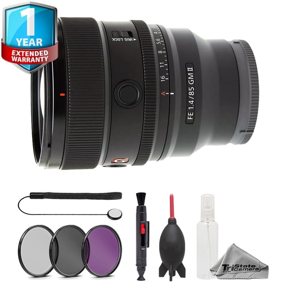 Sony FE 85mm f/1.4 GM II Lens - 7pc Essentials Bundle + 1 Yr Warranty (International Version)