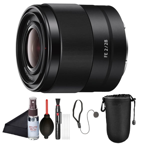 Sony FE PZ 28135mm F4 G OSS Power Zoom Lens (SELP28135G) Full-Frame E-Mount | Constant F4 Aperture | Lens Pouch, Cap Keeper, Cleaning Kit, and More