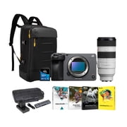 Sony FX3 Full-Frame Cinema Camera with 70-200mm f/2.8 GM OSS II Lens Bundle with 2-Pack Batteries, Backpack, Memory Card, 4 Softwares and Card Reader