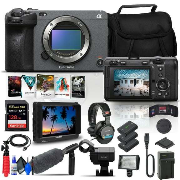 Sony FX3 Full-Frame Cinema Camera Body (ILME-FX3) + Pro Accessory Kit (International Model)