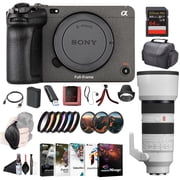 Sony FX3 Full-Frame Cinema Camera ILME-FX3, Sony FE 70-200mm Lens, 64GB Memory Card, Filter Kit, Color Filter Kit, Lens Hood, Bag, NP-FZ100 Compatible Battery, Card Reader, and More