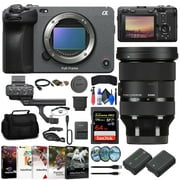 Sony FX3 Full-Frame Cinema Camera + Sigma 24-70mm f/2.8 Lens + 64GB Card + More