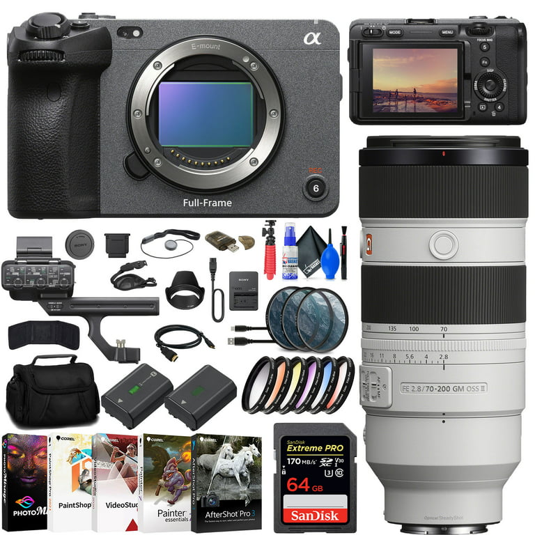 Sony FX3 Full-Frame Cinema Camera + Sony FE 70-200mm Lens + 64GB Card +  More 