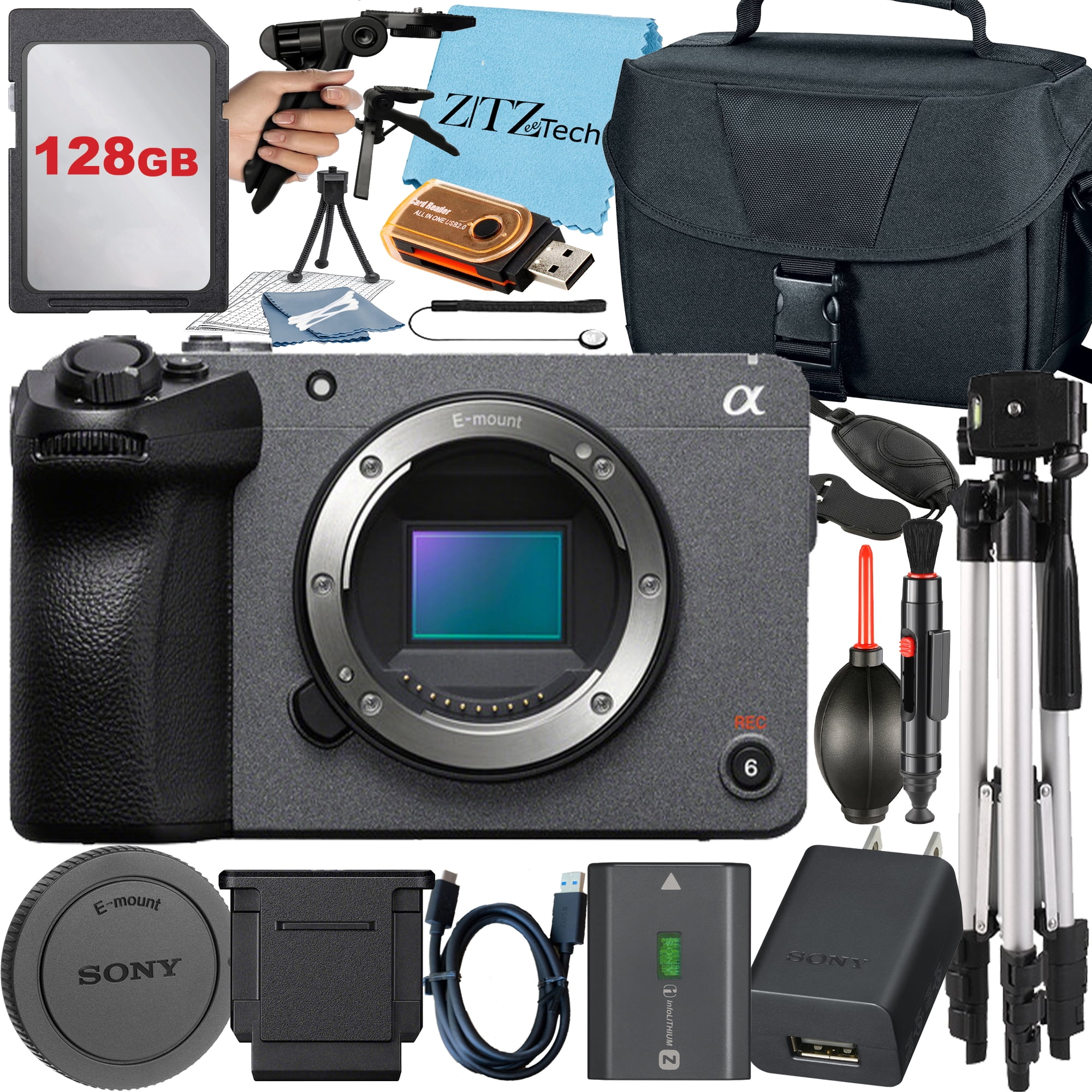 Sony FX30 Professional Photography Camera Kit with 128GB Card