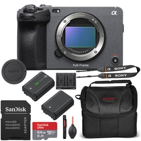 Sony FX3A Full-Frame Cinema Camera Body Only Bundle + Extra Battery, 64GB Memory Card, Case & More (International Version)