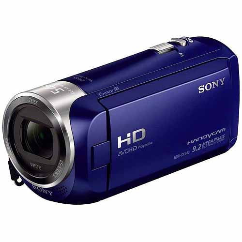 Sony HDR-CX240/L Blue HD Camcorder with 27x Optical Zoom, 2.7
