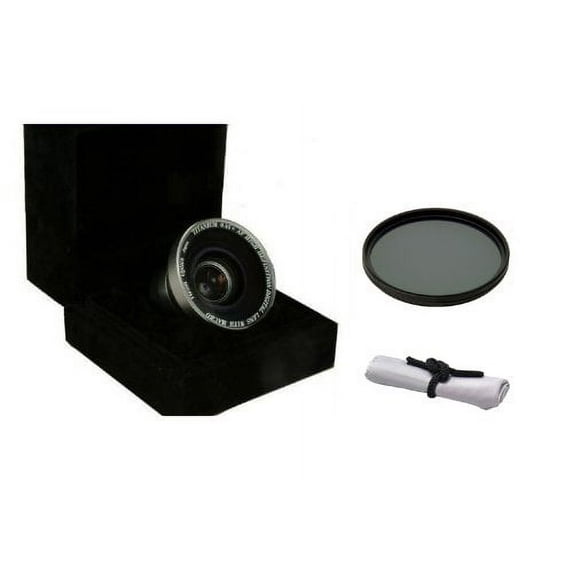 Sony HDR-CX700V (High Definition) 0.45x Wide Angle Lens With Macro + 55mm Circular Polarizing Filter + Nwv Direct Micro