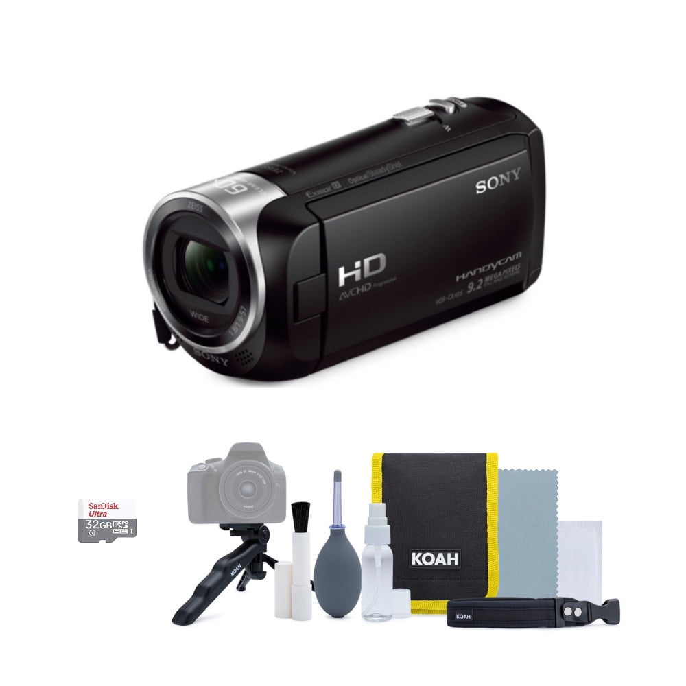 Sony HDR-CX405 1080p Full HD Handycam Digital Video Camera Set, 32GB SD ...