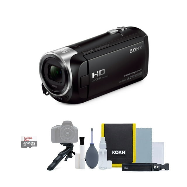 Sony HDRSony HDRCX405 1080p Full HD Handycam Camcorder (Black) with Photography Cleaning Kit