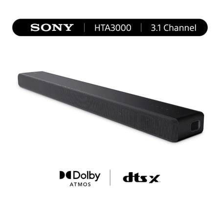 Sony - HTA3000 3.1 ch Dolby Atmos Soundbar - Black
