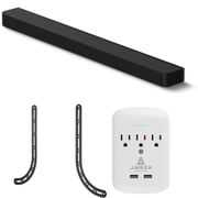 Sony HT-A8000 BRAVIA Theater Bar Soundbar with a Walts TV SOUNDBAR-MOUNT and Amber Protection 3-OUTLET-SURGE Surge Protector 2024