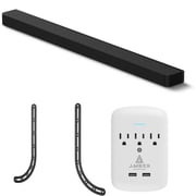 مكبر صوت SONY HT-A9000 BRAVIA Theater Bar مع حامل مكبر صوت Walts TV وحماية Amber 3-Outlet-Surge Surge Protector 2024