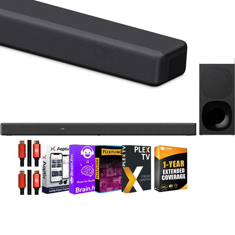 Sony HT-G700 3.1ch Soundbar with Dolby Atmos / DTS:X Cinematic Surround  Sound & Bluetooth Wireless Technology Home Theater Bundle w/ Extended 1yr  Coverage + Deco Gear 2x HDMI Cables + Streaming Kit -