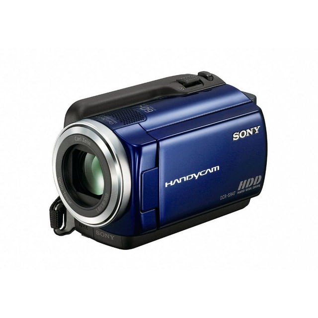 Sony Handycam DCRSR47 Digital Camcorder, 2.7" LCD Touchscreen, 1/8" CCD, SD, Blue