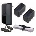 thumbnail image 1 of Sony Handycam HDR-AX2000 High Capacity Intelligent Batteries (2 Units) + AC/DC Travel Charger + Nwv Direct Microfiber Cleaning Cloth., 1 of 1