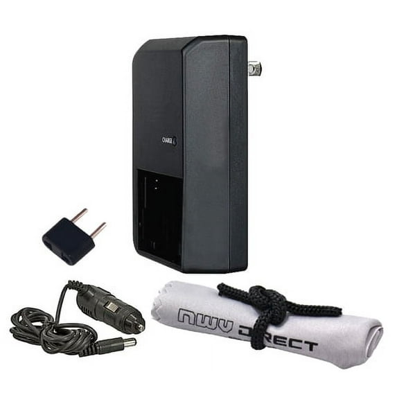 Panasonic Lumix DMC-GX7 Off Camera 'Intelligent' AC & DC Rapid Charger + Nwv Direct Microfiber Cleaning Cloth.