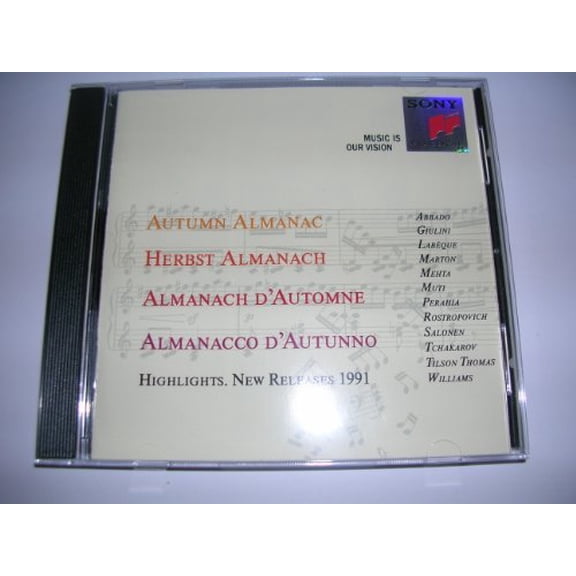 Sony Herbst Almanach - Highlights. New Releases 1991 (Audiobook)