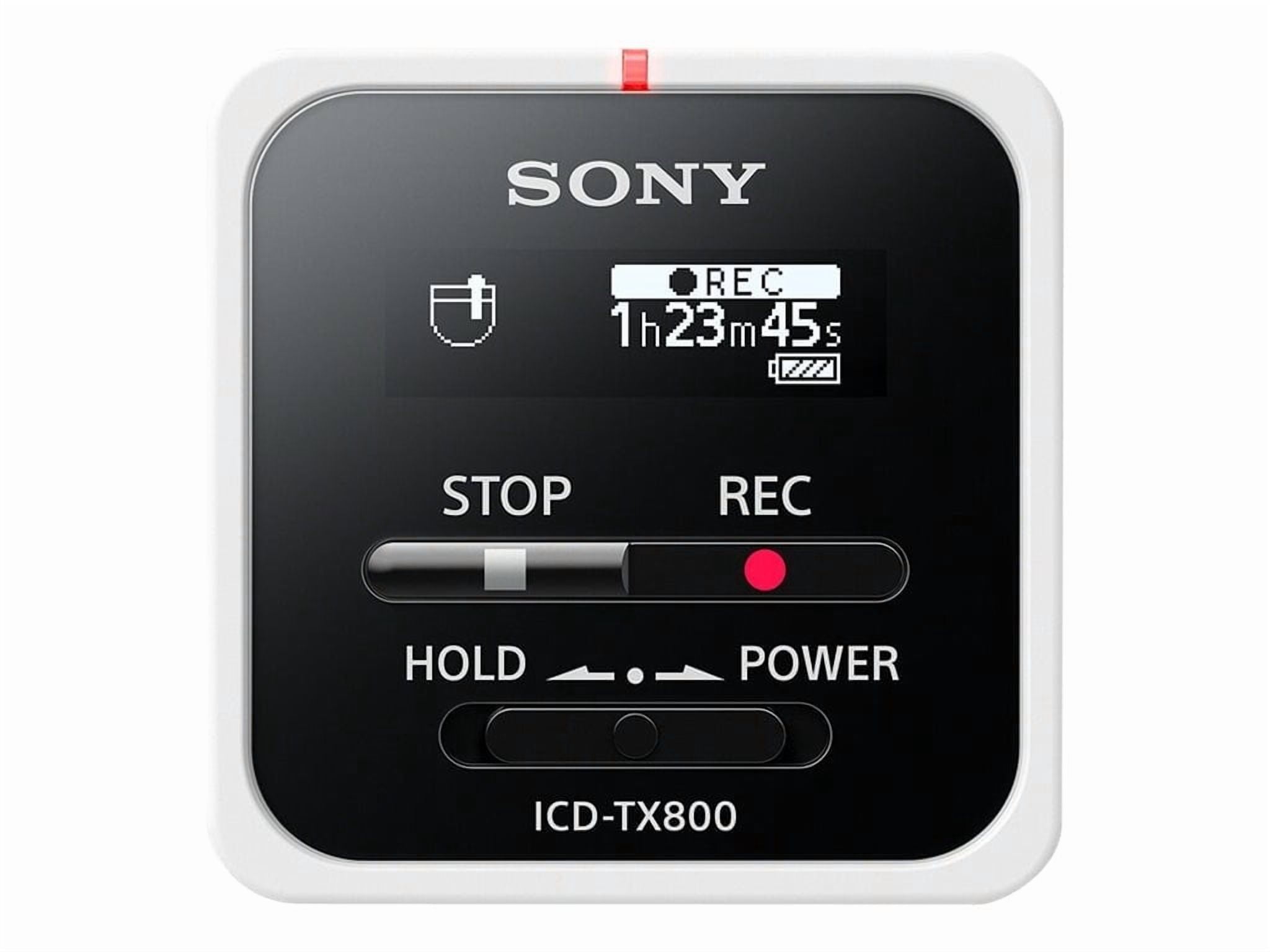 Sony ICD-TX800 Digital Voice Recorder and Remote (White)