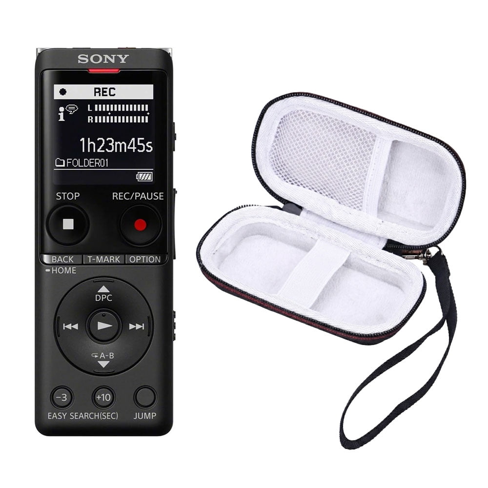 Sony ICD-UX570 Digital Voice Recorder (Black) + Case (International Version)