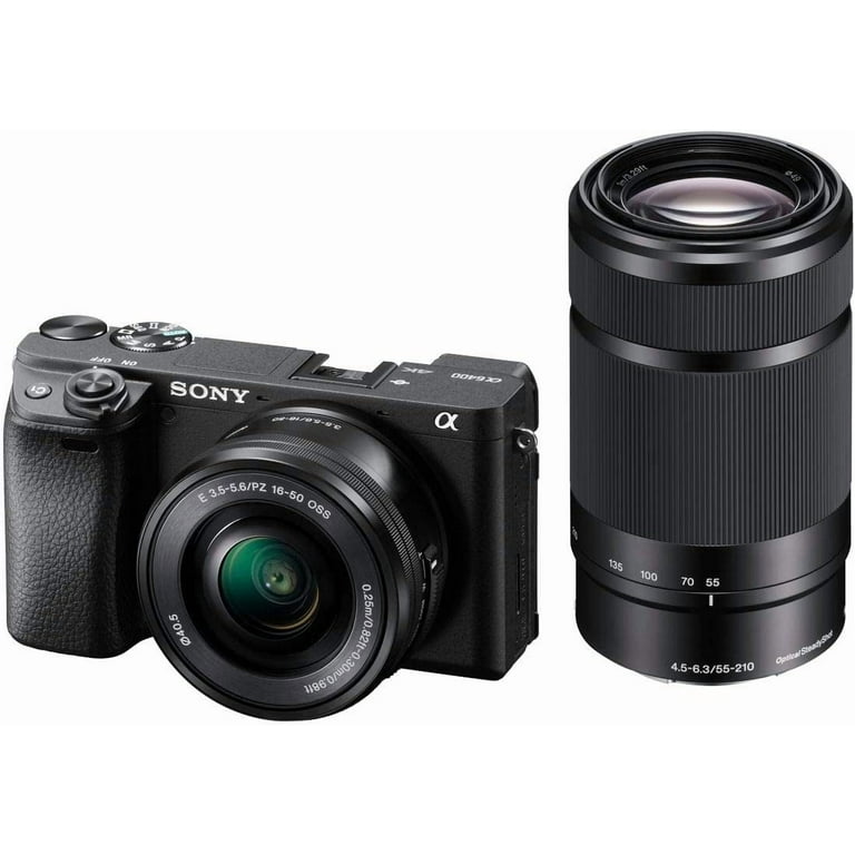 SONY a6400 ILCE-6400 ブラック　16-50mmPZキット Sony Alpha a6400 Professional DSLR Mirrorless Camera with Double