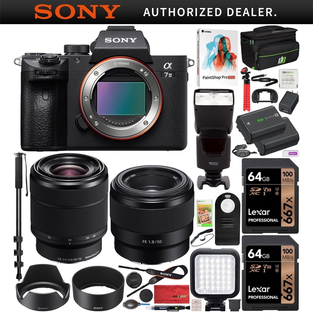 Sony System Camera Sony ILCE-7M3K/B a7III Full Frame Mirrorless Camera with SEL2870 FE 28 ...