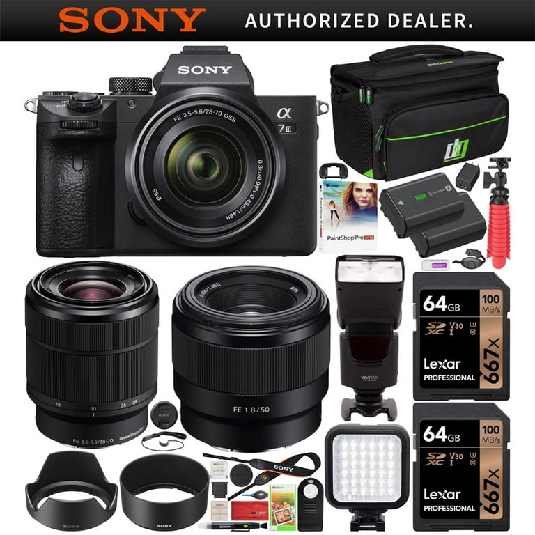 Sony a7III Full-Frame Mirrorless Camera with 28-70mm Lens
