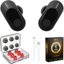 Sony INZONE Buds Truly Wireless Gaming Earbuds (Black) Bundle with Ear Tips