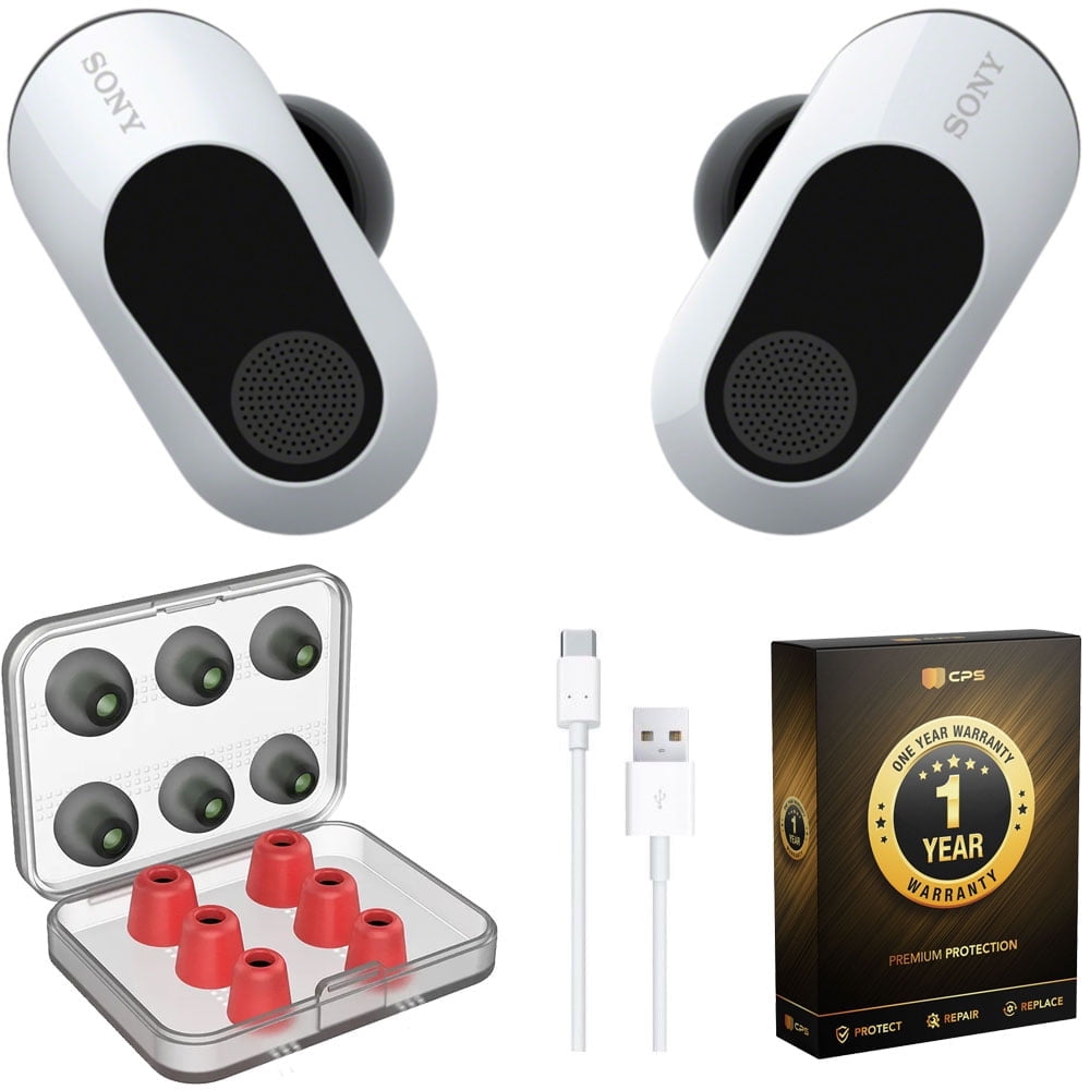 Sony INZONE Buds Wireless Gaming Earbuds (White) Bundle with