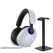 Sony INZONE H9 Wireless Over-Ear Noise Canceling Gaming Headset for PC and PlayStation 5, White + Turnstile Audio Desktop Headphone Stand