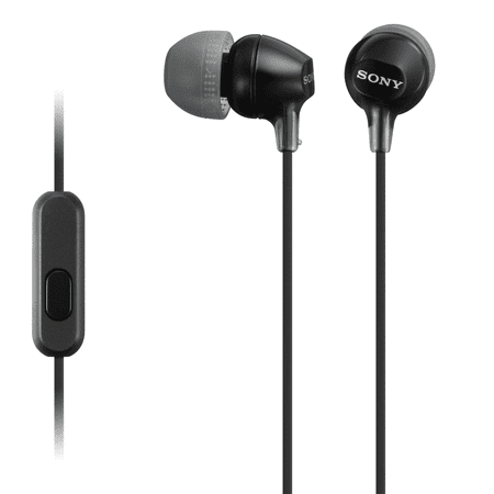 Sony - MDREX14AP Wired Earbud Headphones - Black