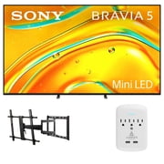 Sony K-85XR50 85" TV with FULL-MOTION-MOUNT-43-90 and 3-OUTLET-SURGE 2025