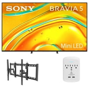 Sony K-85XR50 85" TV with TILT-EXTENSION-37-90 and 3-OUTLET-SURGE 2025