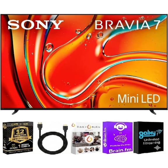Sony K55XR70BKIT1 55 inch Class BRAVIA 7 Mini LED QLED 4K UHD Smart Google TV XR Processor Dolby V