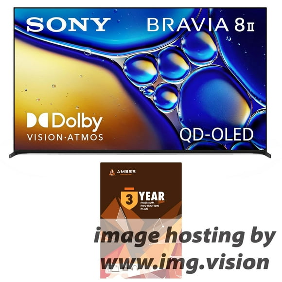 Sony K55XR80M2 55 Inch Bravia 8 QD-OLED 4K HDR Google TV with Quantum Dot and 3 Year Amber Protection Plan (2025)