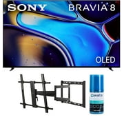 Sony K65XR80 65 Inch IMAX Enhanced Bravia OLED 4K HDR Google TV with a Walts TV Large/Extra Large Full Motion Mount for 43"-90" Compatible TV's and Walts HDTV Screen Cleaner Kit (2024)